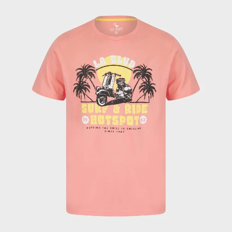 Peach Surf and Ride T-Shirt