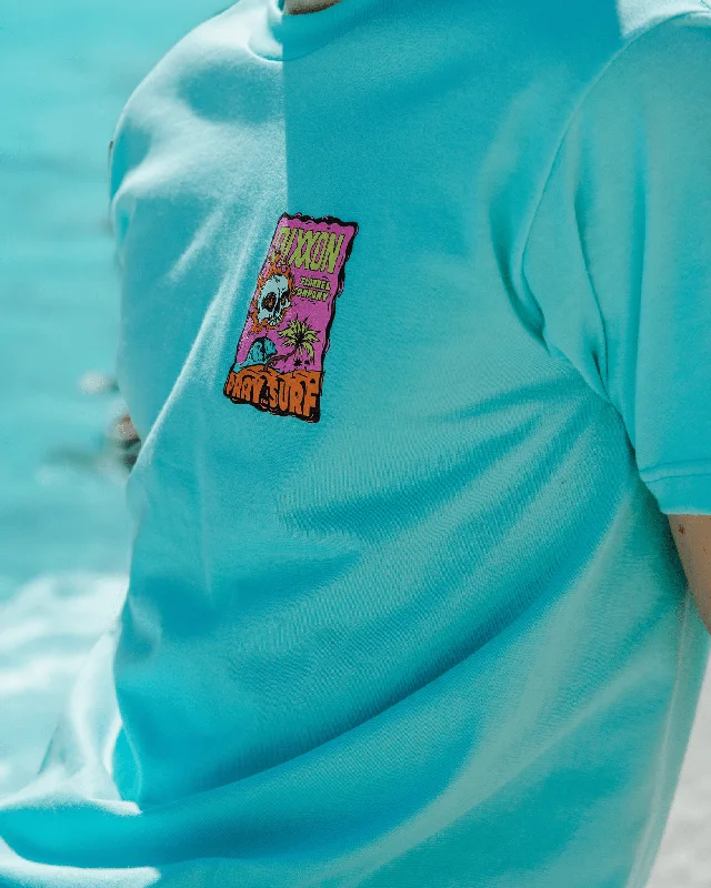 Pray for Surf T-Shirt - Aqua