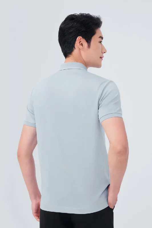 Super Soft Pique Tipped Polo | Grey Blue BLE251 Super Soft Pique Tipped Polo | Grey Blue BLE251