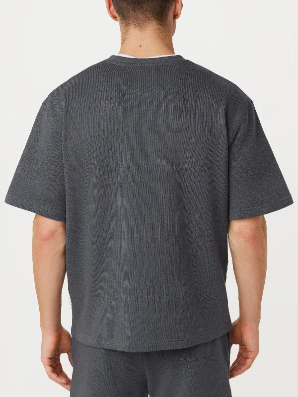 The French Terry T-Shirt in Ash Blue