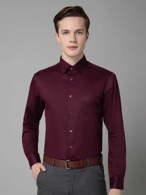 Cantabil Cotton Floral Printed Full Sleeve Regular Fit Marron Party Wear Shirt for Men with Pocket Cantabil Cotton Floral Printed Full Sleeve Regular Fit Marron Party Wear Shirt for Men with Pocket