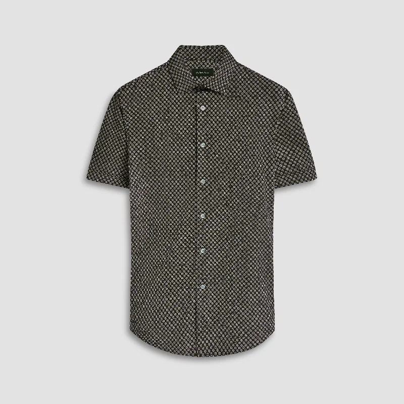 Miles Geometric OoohCotton Short Sleeve Shirt
