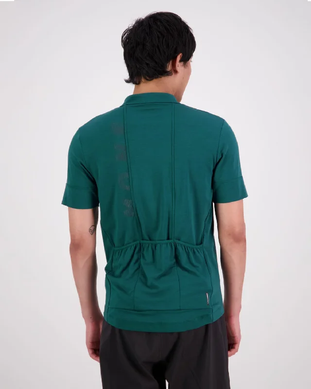 Roam Cargo Merino Shift Full Zip T-Shirt - Evergreen Roam Cargo Merino Shift Full Zip T-Shirt - Evergreen