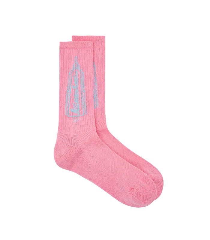ROCKET LOGO SOCKS - PINK