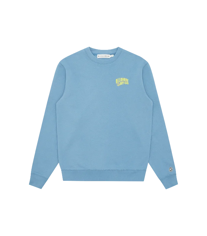 SMALL ARCH LOGO CREWNECK - POWDER BLUE