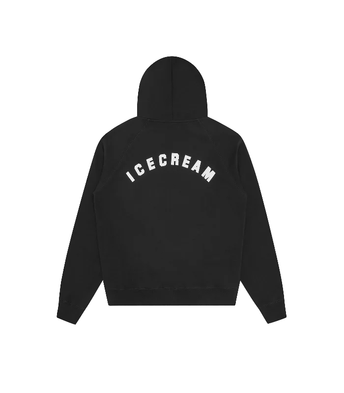TEAM EU SKATE CONE ZIP-THROUGH HOOD - BLACK